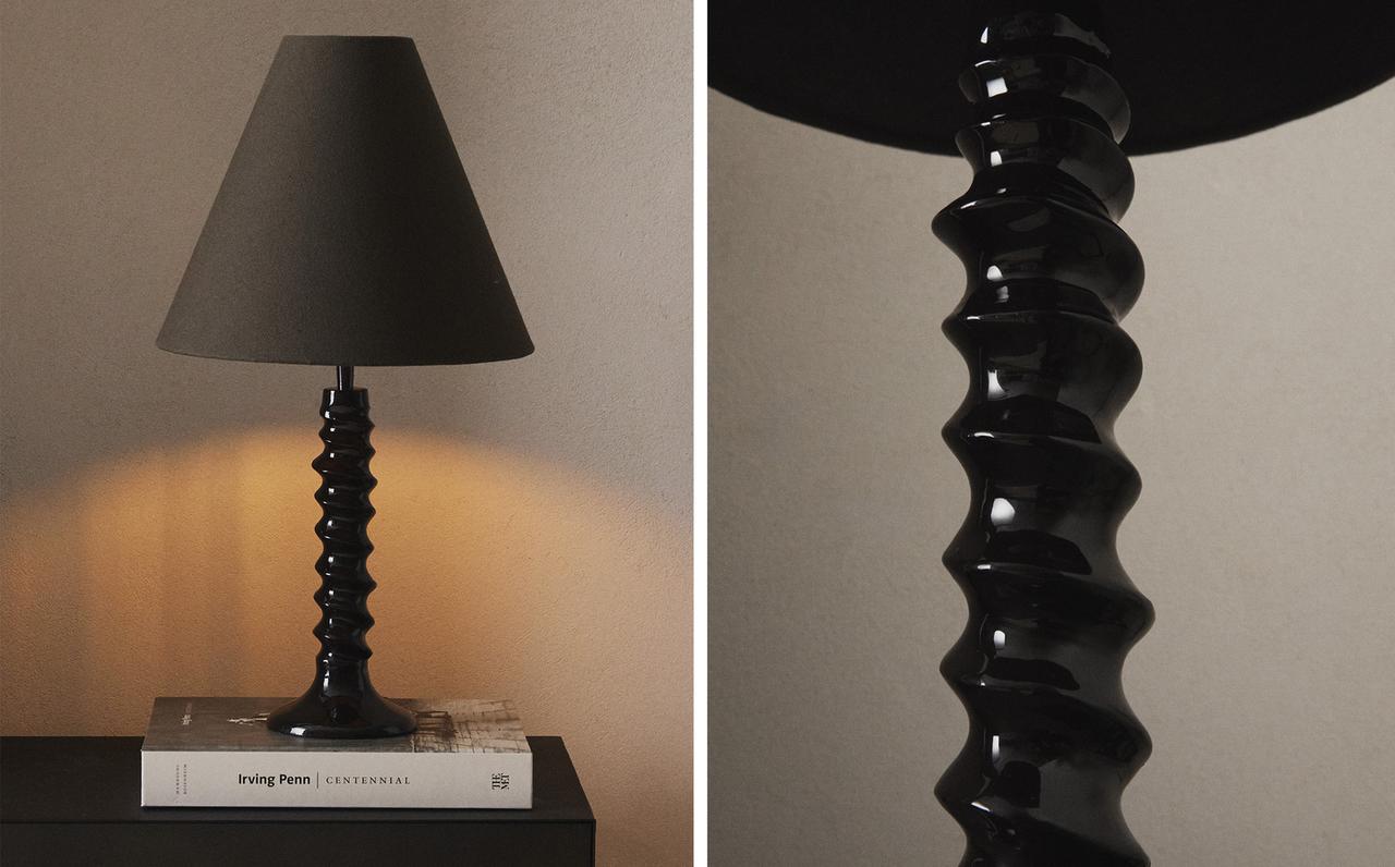 STALINĖ LEMPA SU IŠKILIU RAŠTU