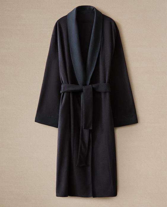 PLAIN FLEECE DRESSING GOWN