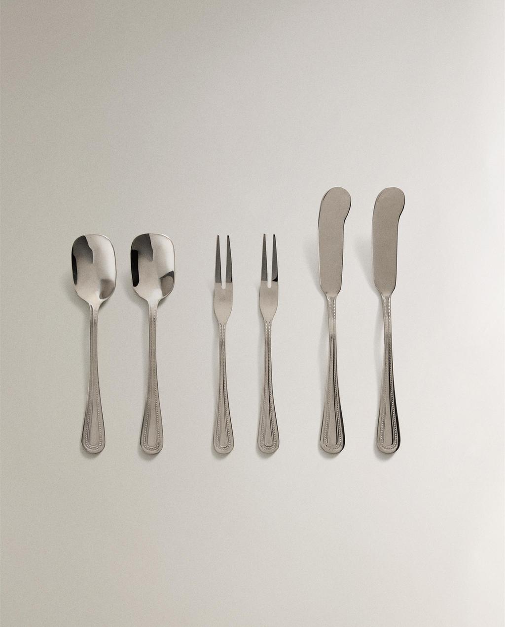 6 PARÇA ÇELİK TATLI TAKIMI