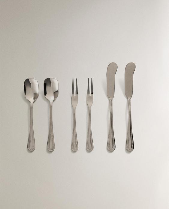 КОМПЛЕКТ ОТ 6 ДЕСЕРТНИ ПРИБОРА ОТ СТОМАНА КОМПЛЕКТ ОТ 6 ДЕСЕРТНИ ПРИБОРА ОТ СТОМАНА