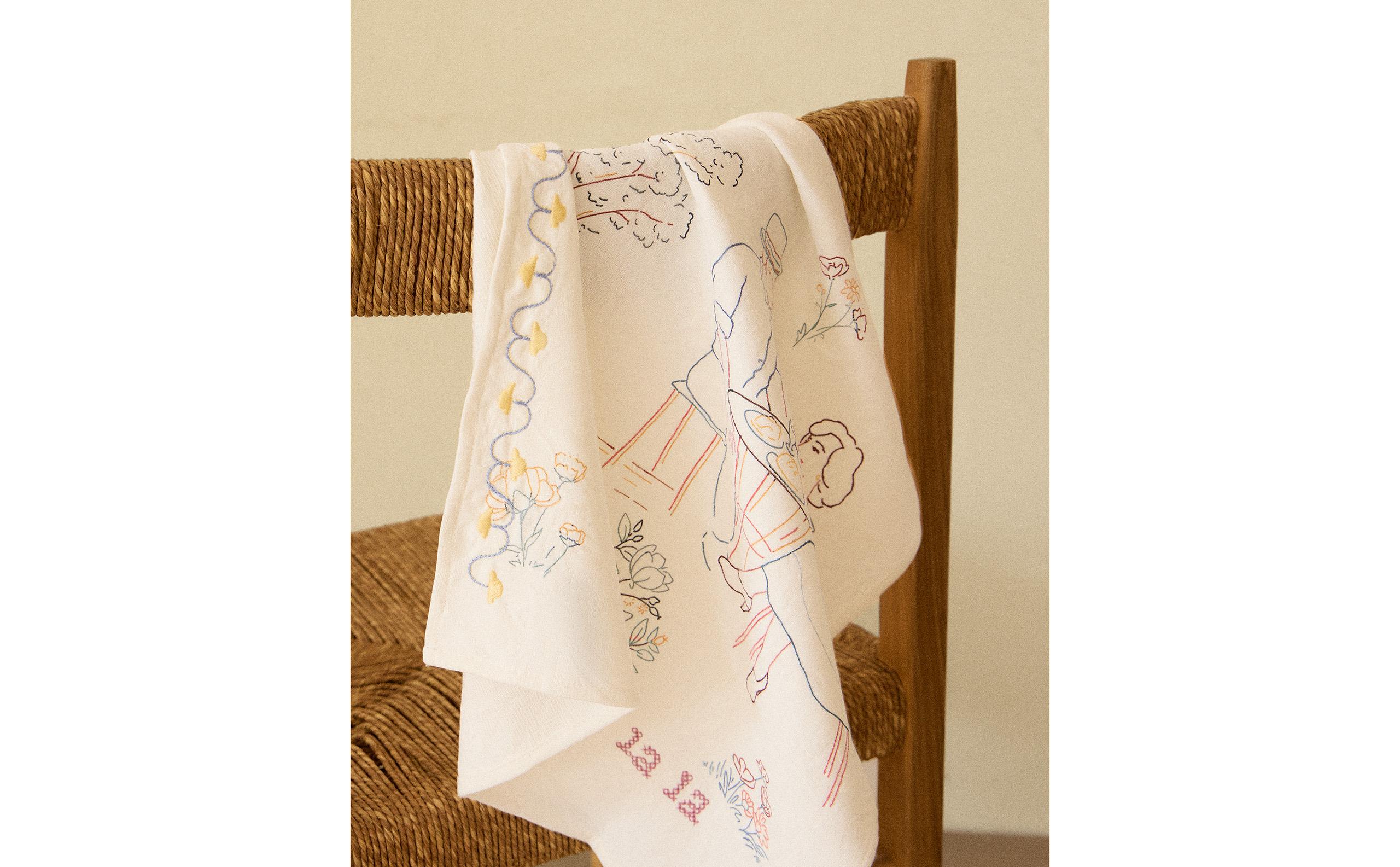 PACK OF COTTON TOILE DE JOUY NAPKINS (PACK OF 2)