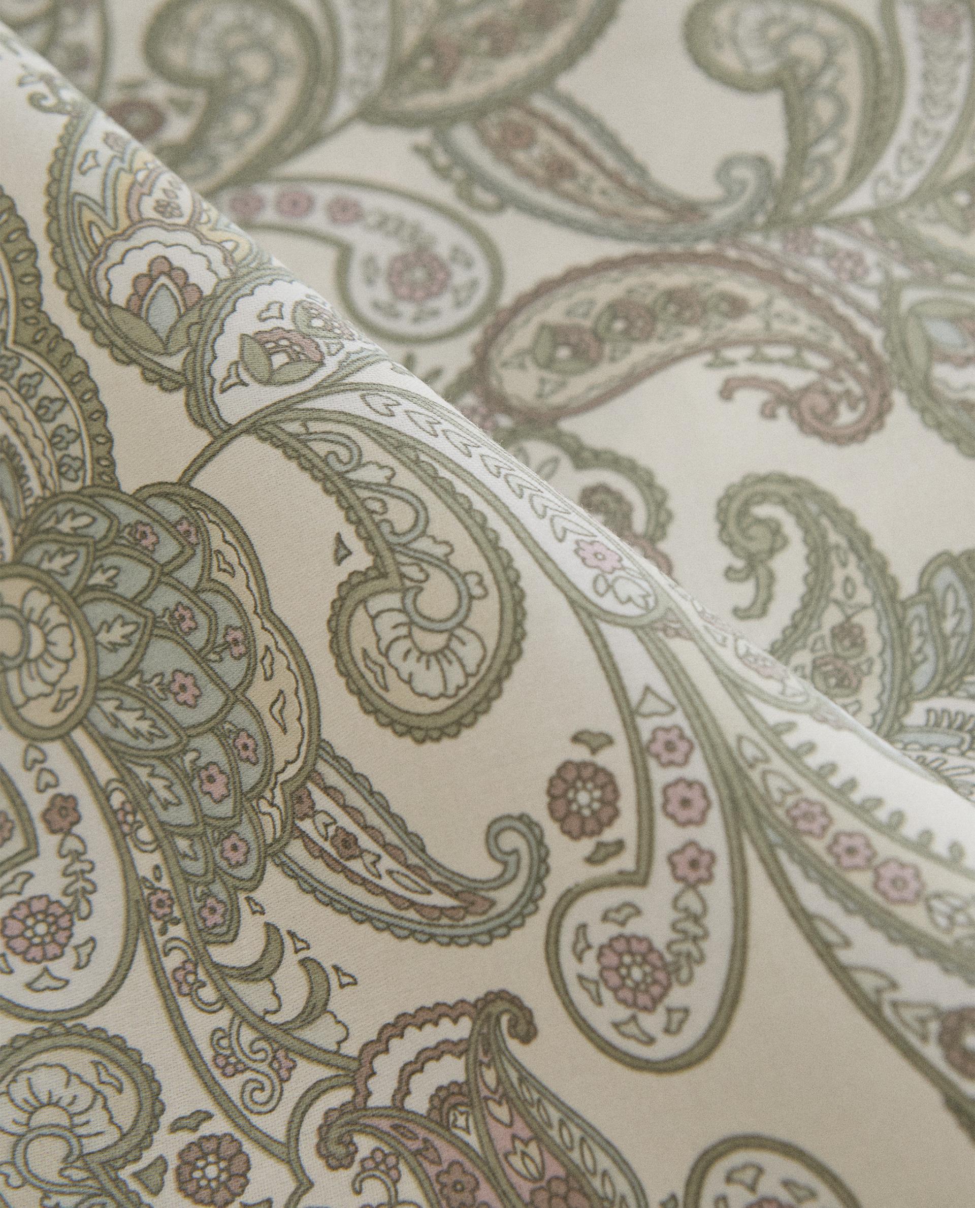 PAISLEY SATEEN DUVET COVER