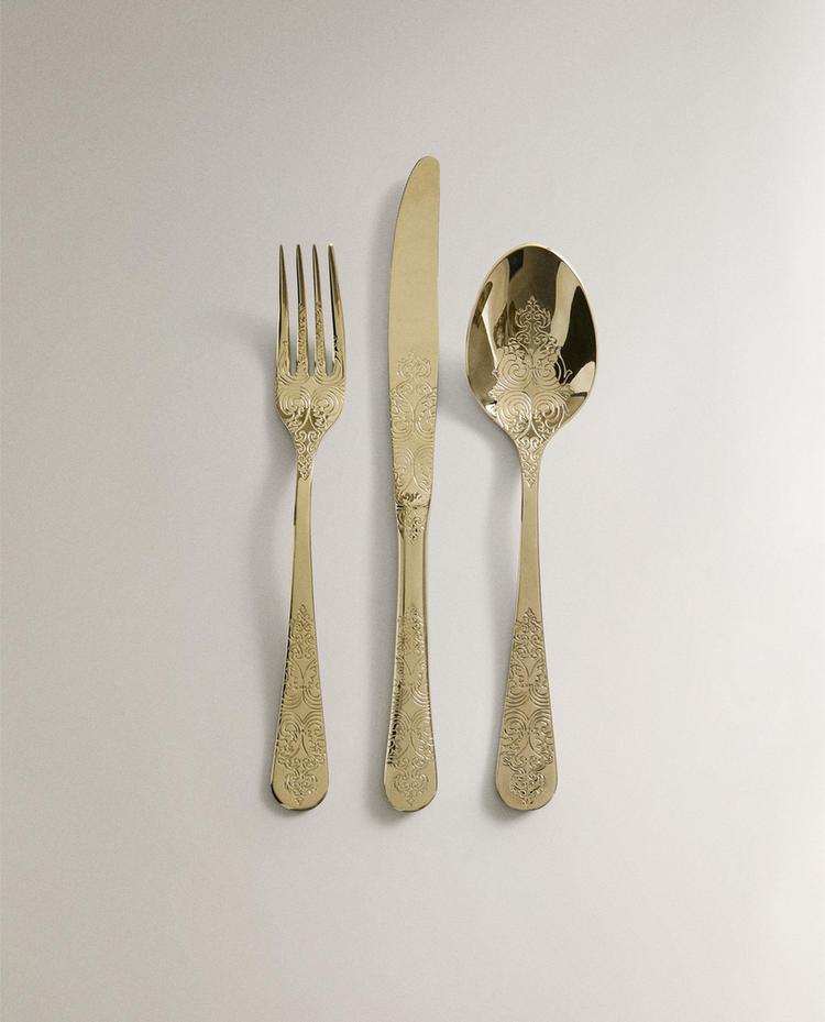 SET CUBIERTOS PIEZAS GRABADO