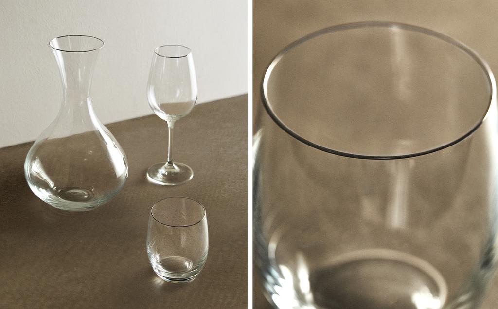 SILVER RIM CRYSTALLINE GLASSWARE SILVER RIM CRYSTALLINE GLASSWARE