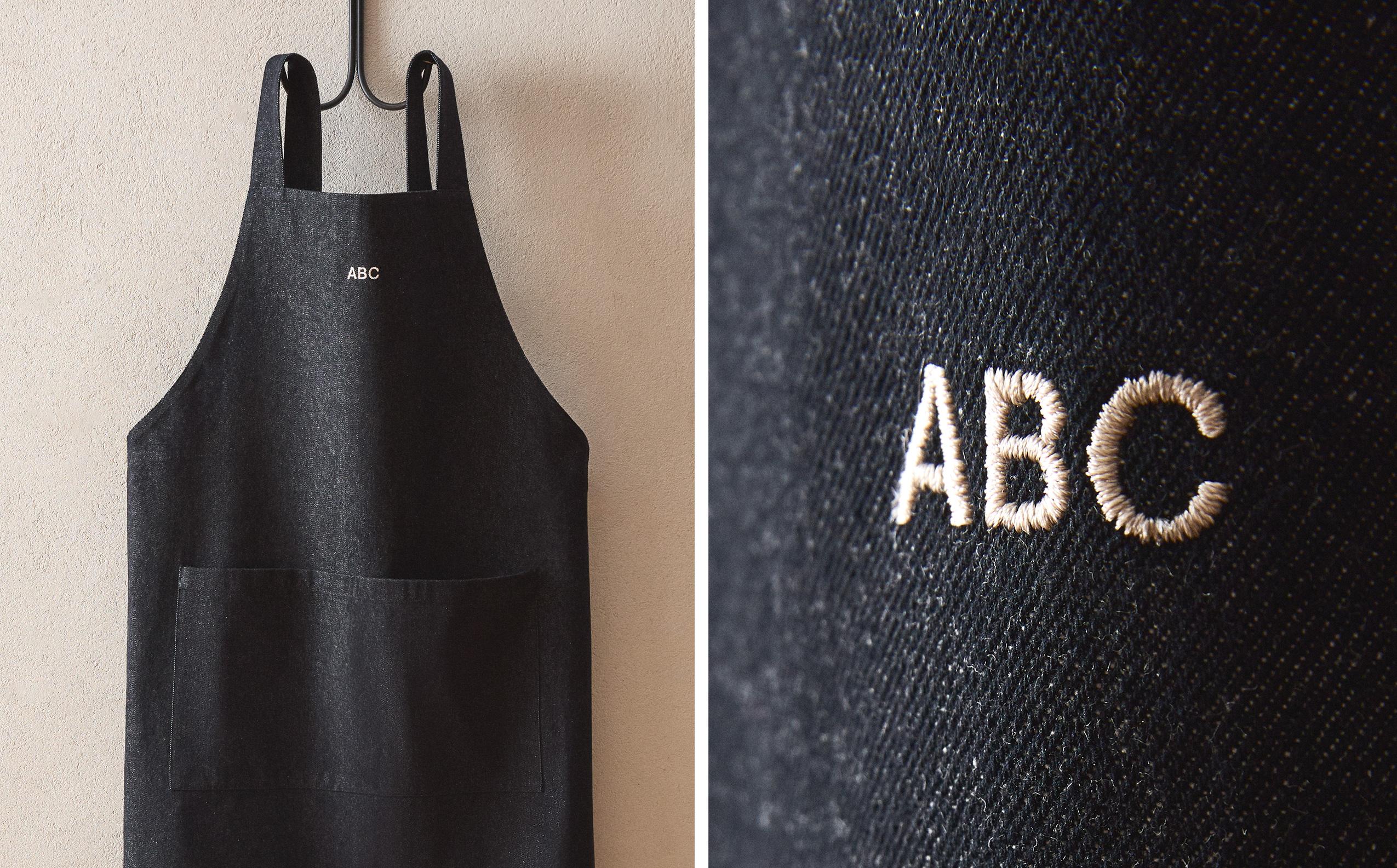 FULL LENGTH DENIM APRON