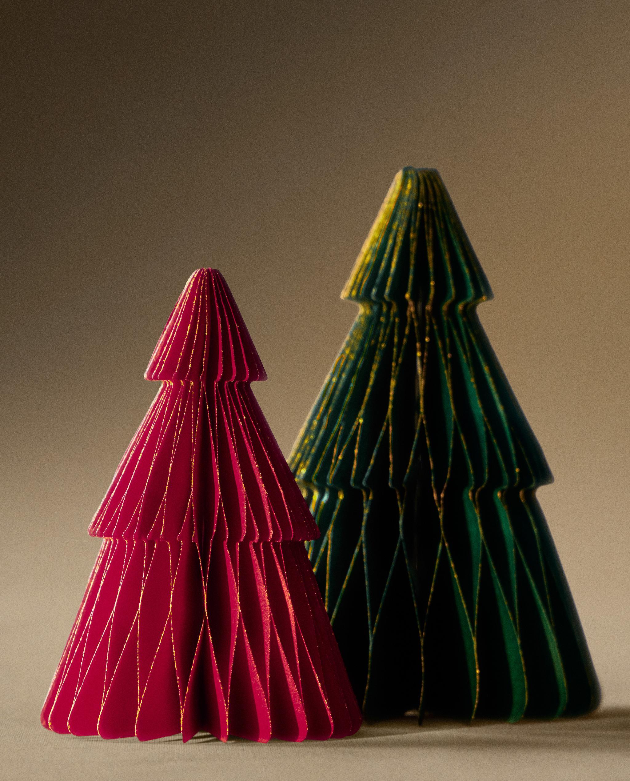 PAPER CHRISTMAS TREE DECORATIONS (PACK OF 2) | Zara Home Monaco