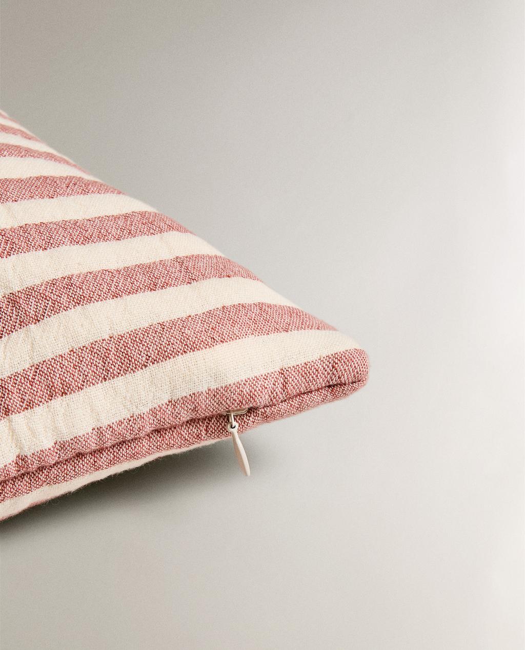 CHILDREN'S STRIPED MUSLIN CUSHION COVER