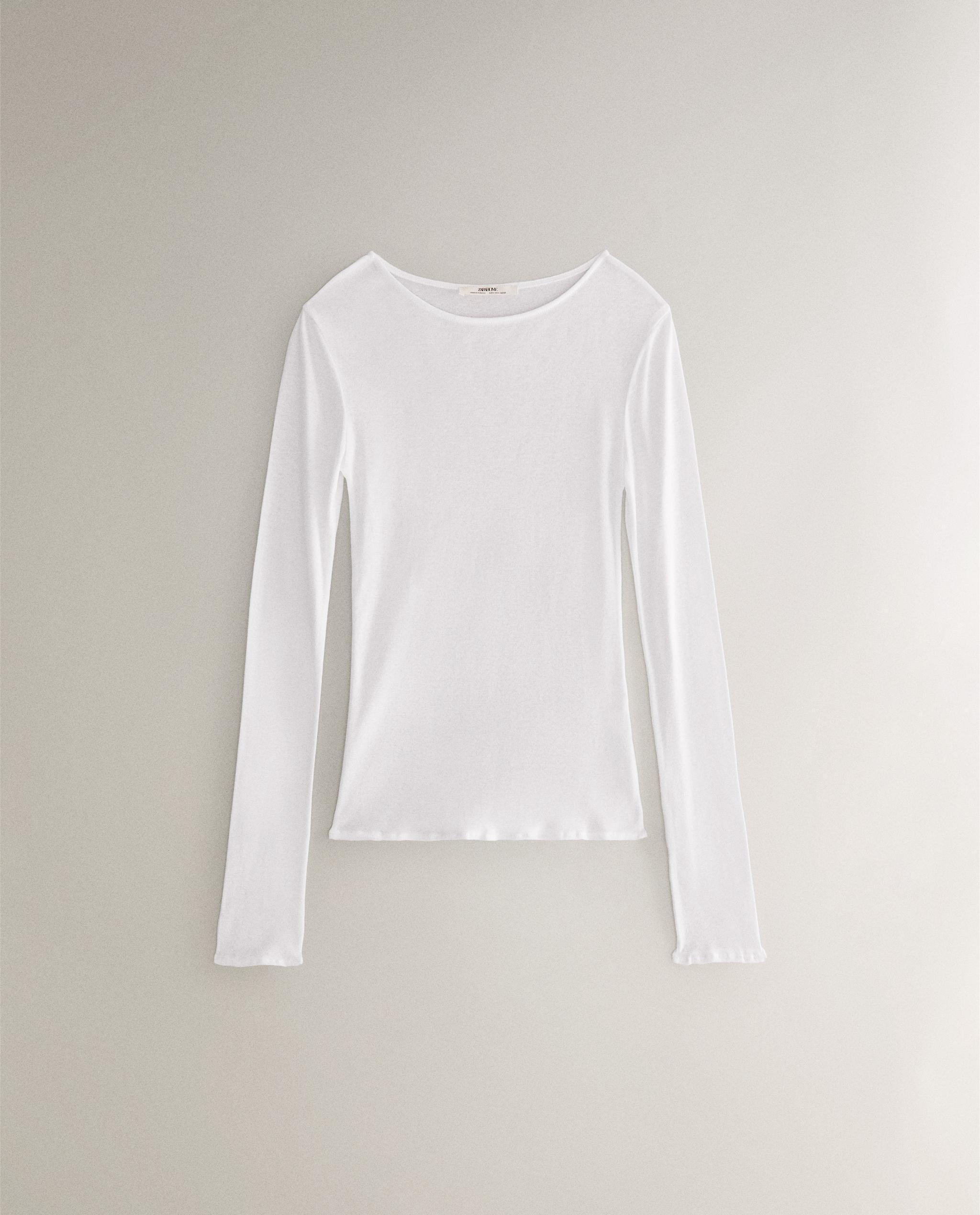 Maniche Lunghe Polo In Maglia Zara Maniche Lunghe Maglione Lana