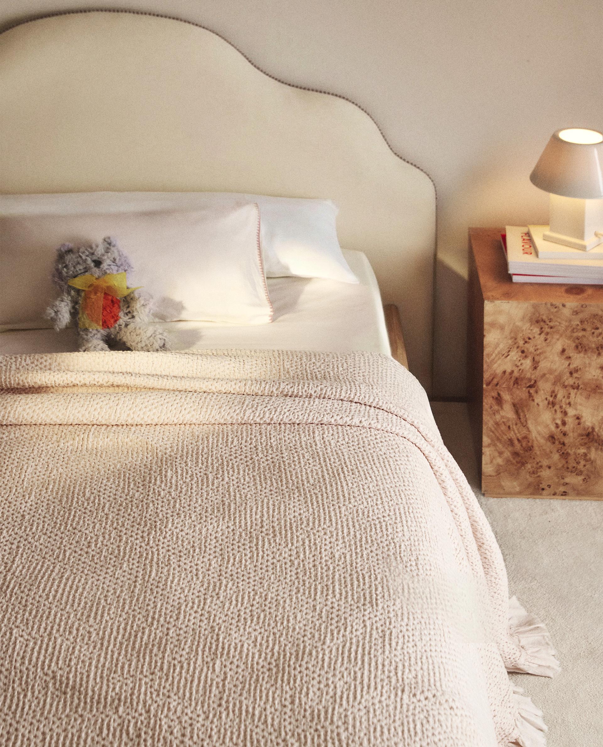 フリル付きミニワッフル キッズベッドカバー | Zara Home 日本/Japan