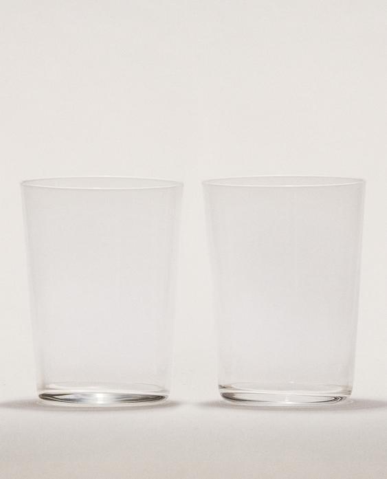 SET OF TALL GLASS TUMBLERS (SET OF 4)