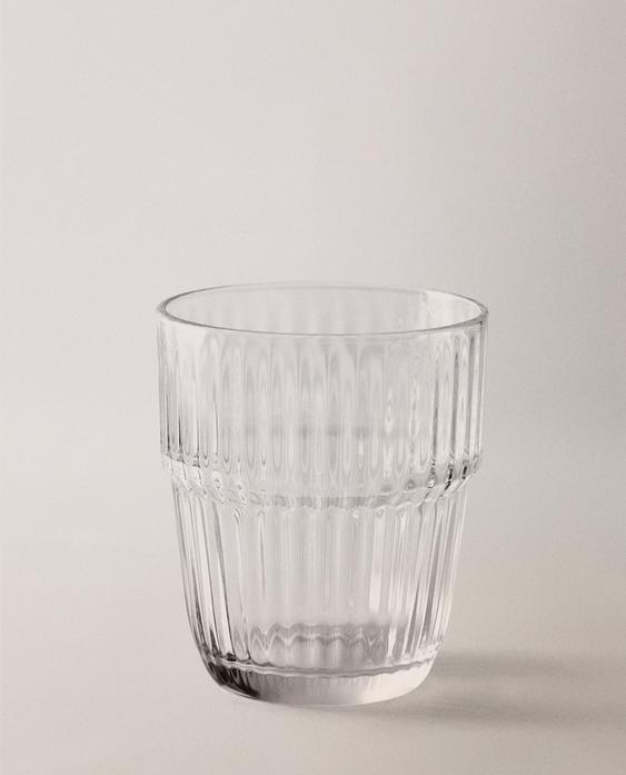 엠보스드 유리컵