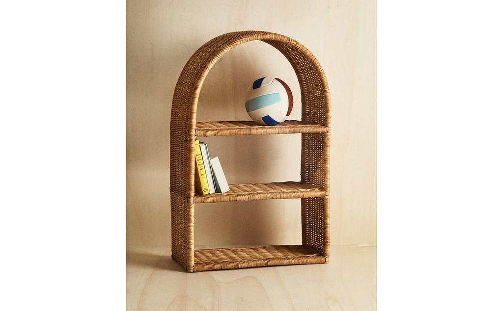 SCAFFALE OVALE IN RATTAN PER BAMBINI SCAFFALE OVALE IN RATTAN PER BAMBINI