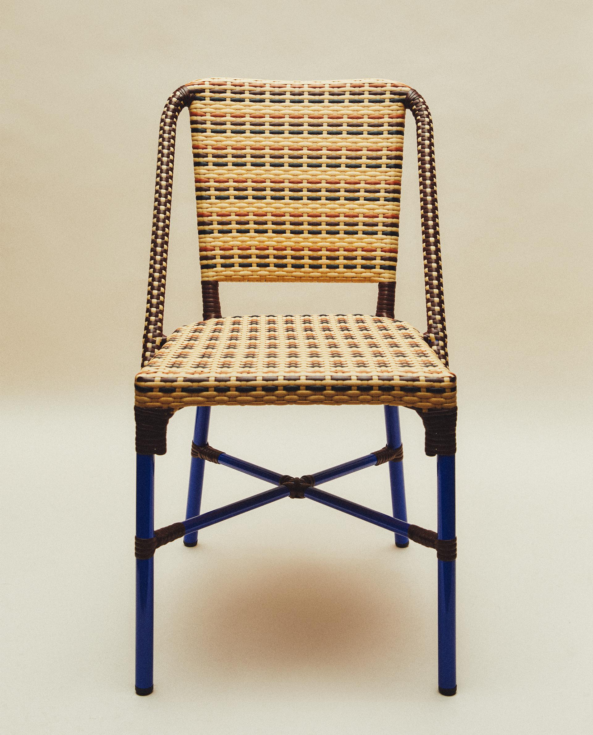 WOVEN CHAIR WITH METAL STRUCTURE X COLLAGERIE