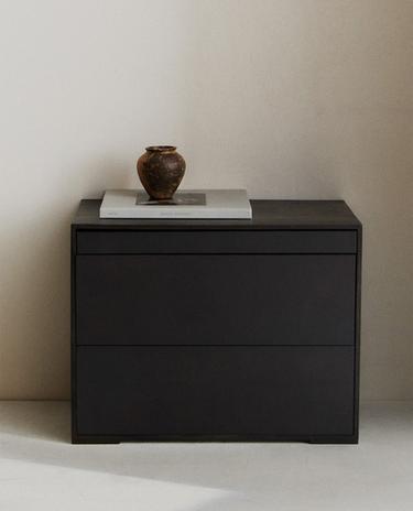 COMODINO LEGNO METALLO