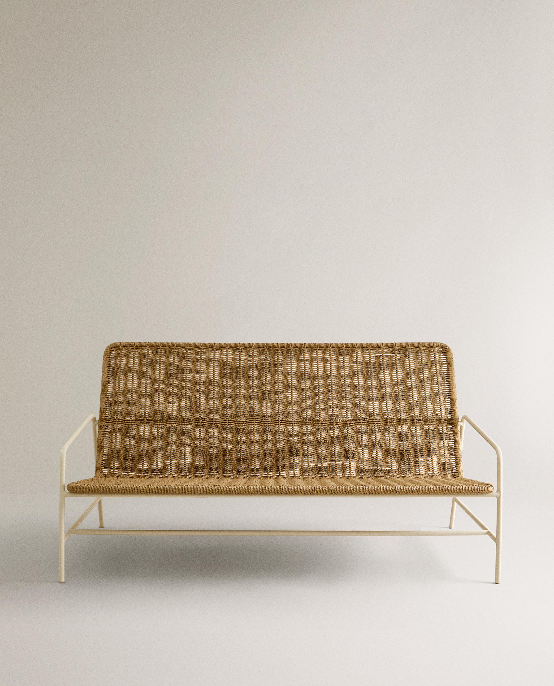 Woven Outdoor Bench
