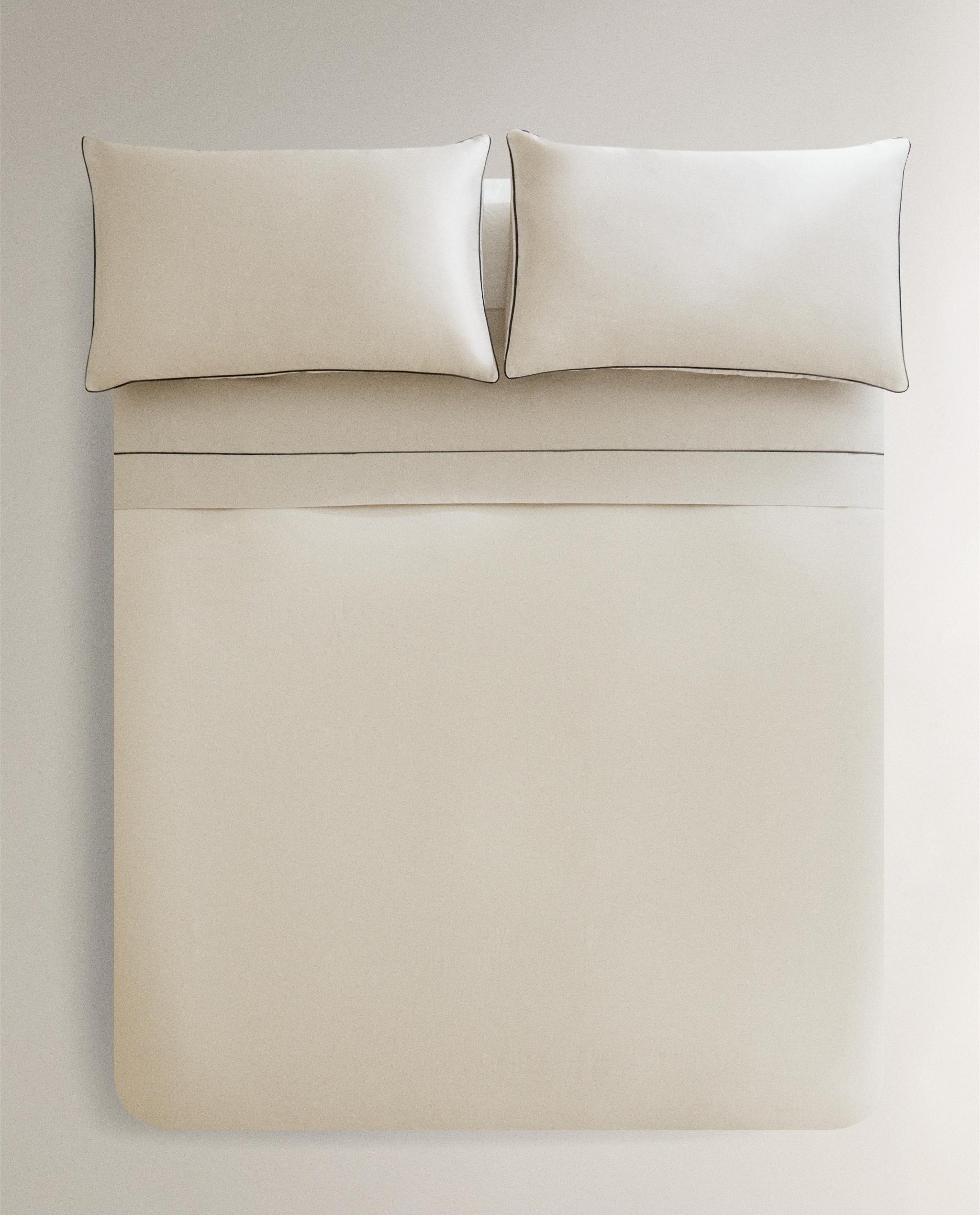 「SALE 新品」ZARA  ベッドカバーセット サテンパイピング デュベカバー | Zara Home 日本/Japan