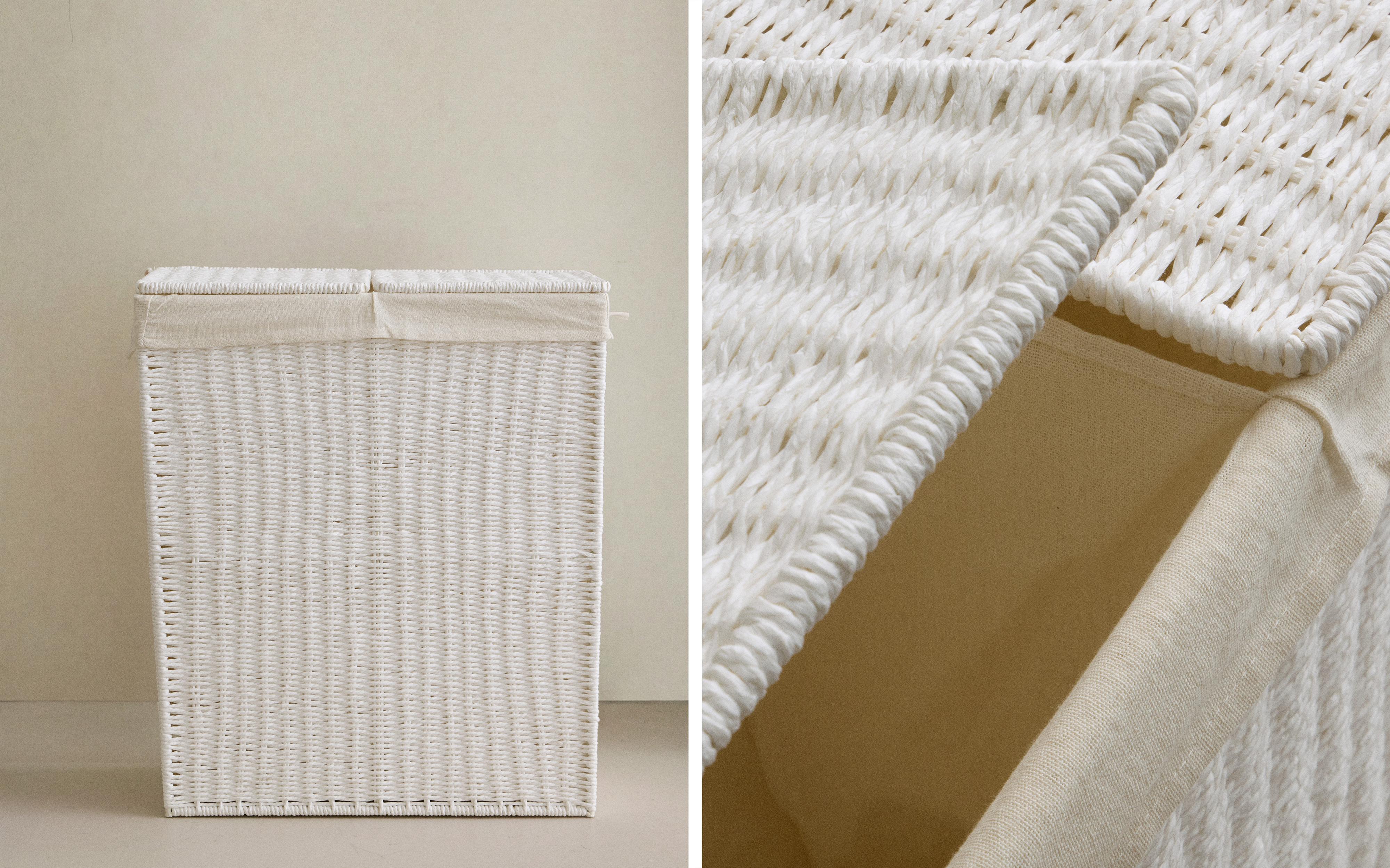LAUNDRY BASKET WITH TWO COMPARTMENTS product thumbnail 4