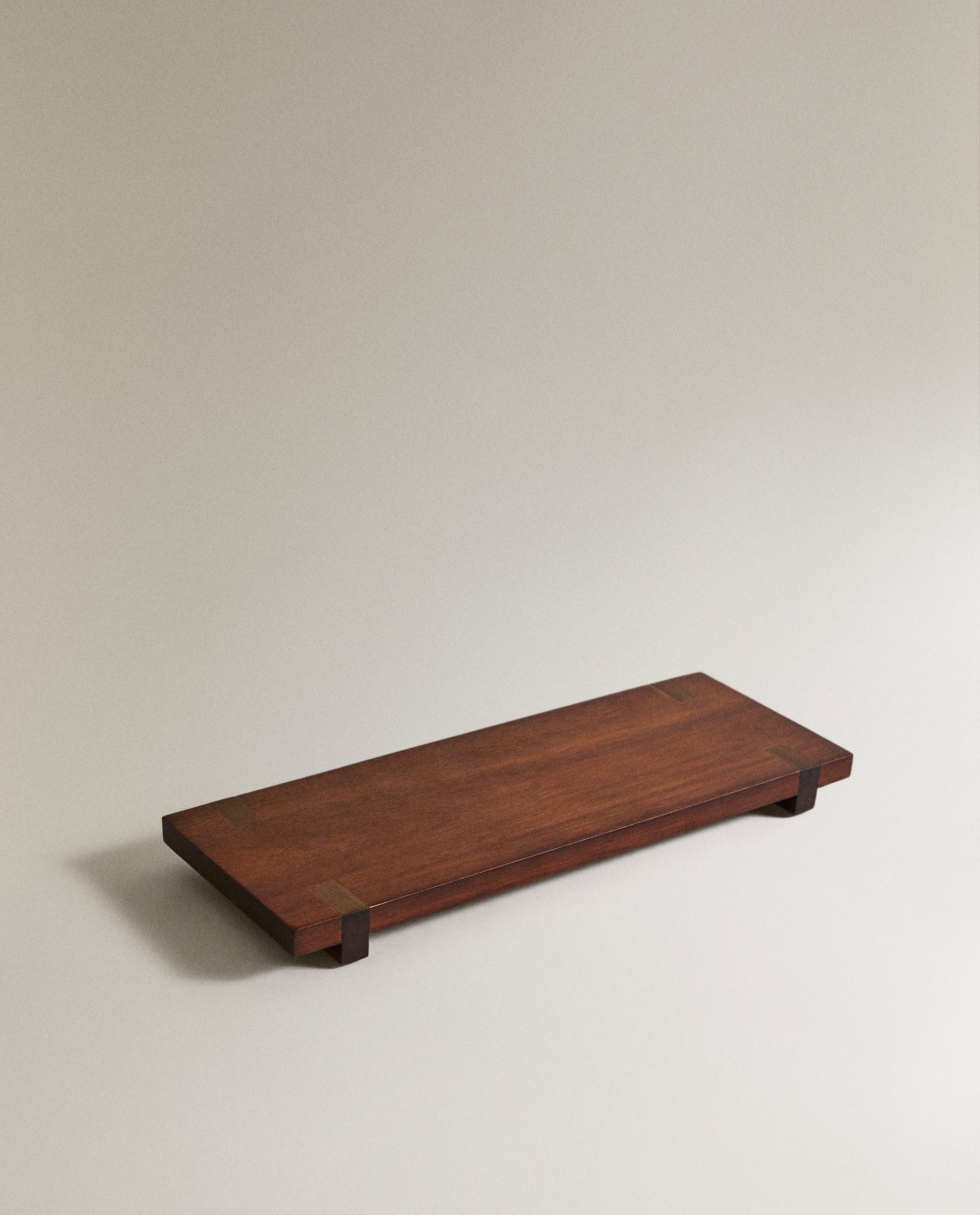 RECTANGULAR DECORATIVE WOODEN TRAY product thumbnail 2