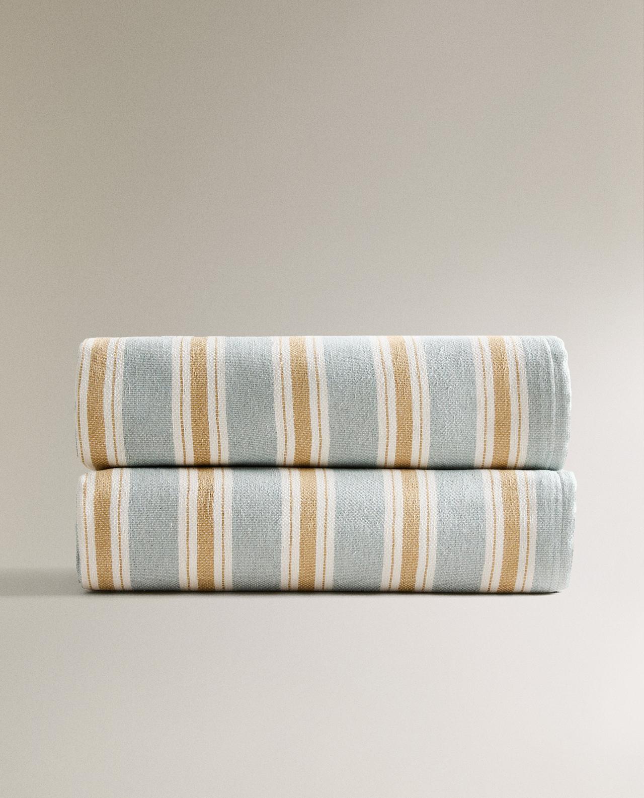 MULTICOLOURED STRIPES COTTON BEDSPREAD | Zara Home United Kingdom