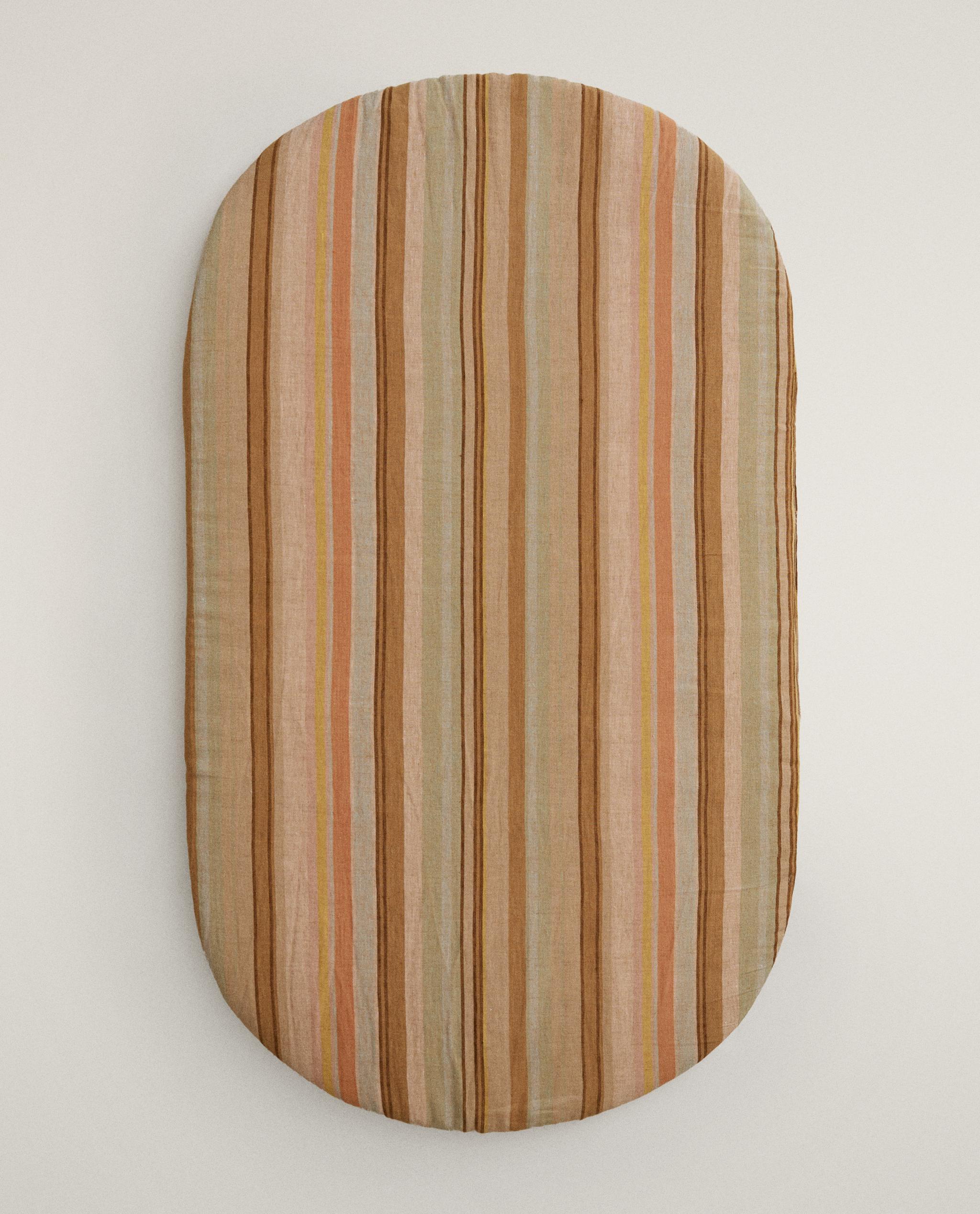 STRIPED COTTON AND LINEN COUCH SEAT CUSHION product thumbnail 5