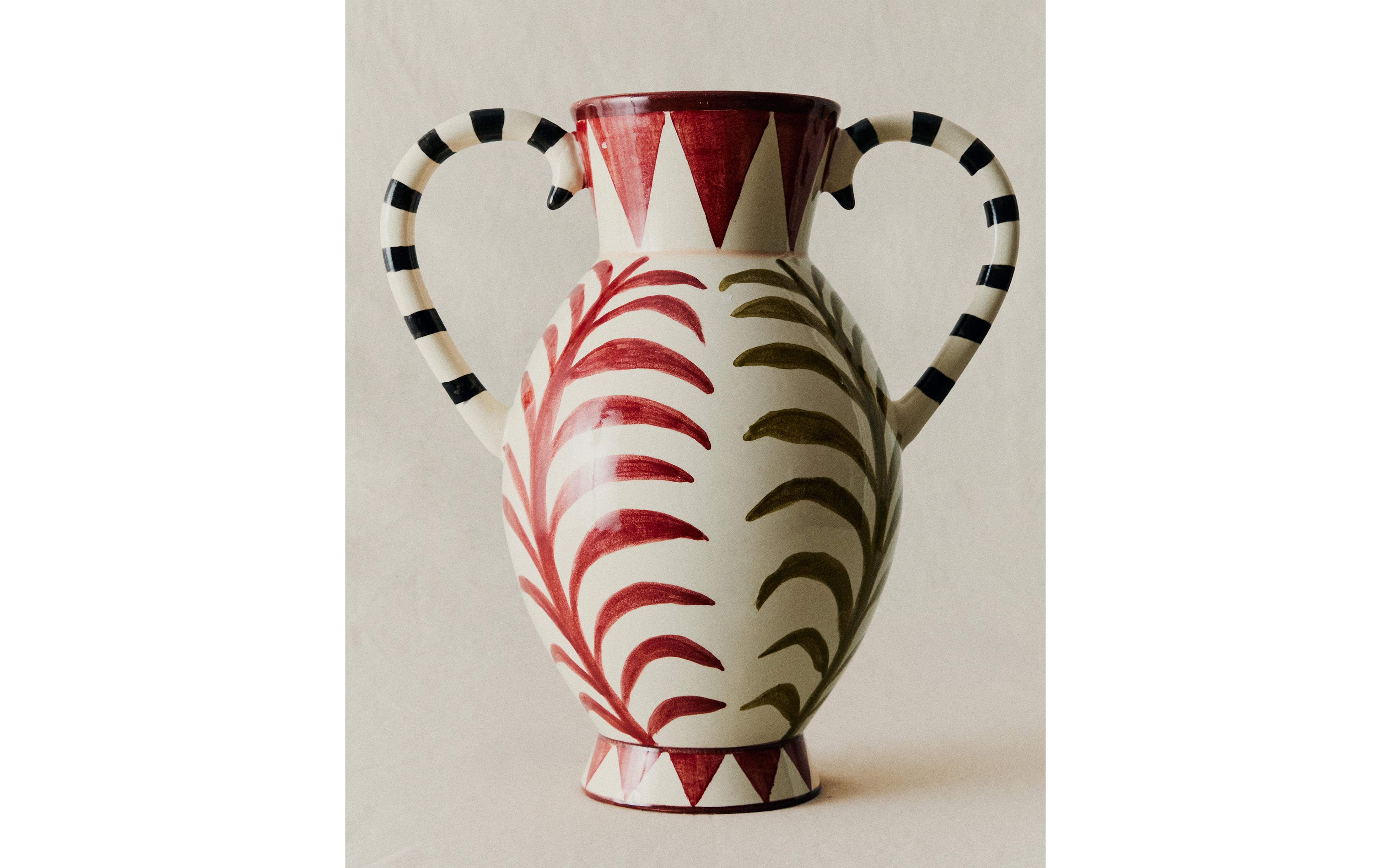 CERAMIC VASE WITH DOUBLE HANDLE product thumbnail 9