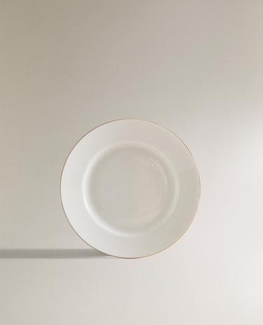 RIMMED BONE CHINA SIDE PLATE