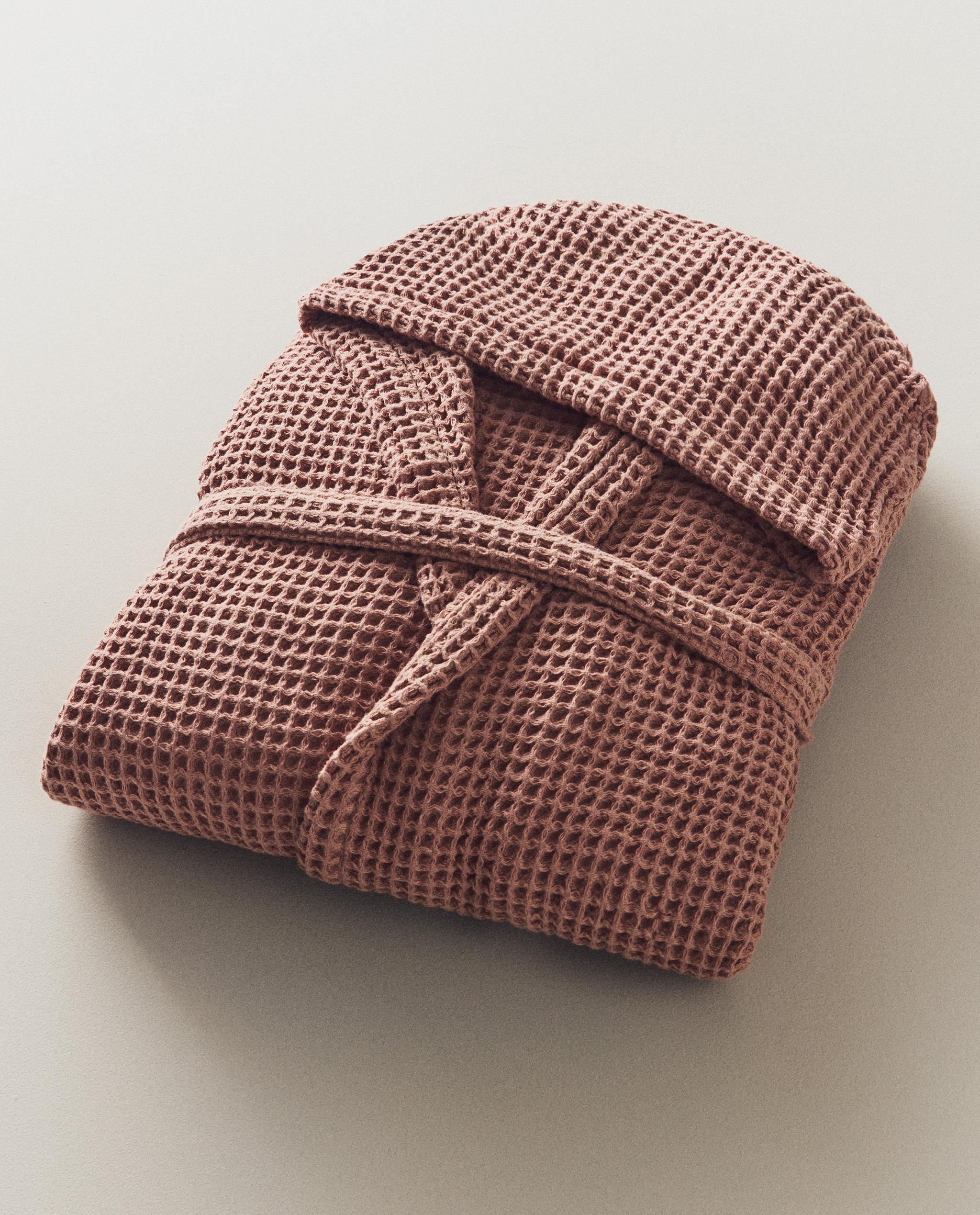 COTTON WAFFLE-TEXTURE BATHROBE product thumbnail 16