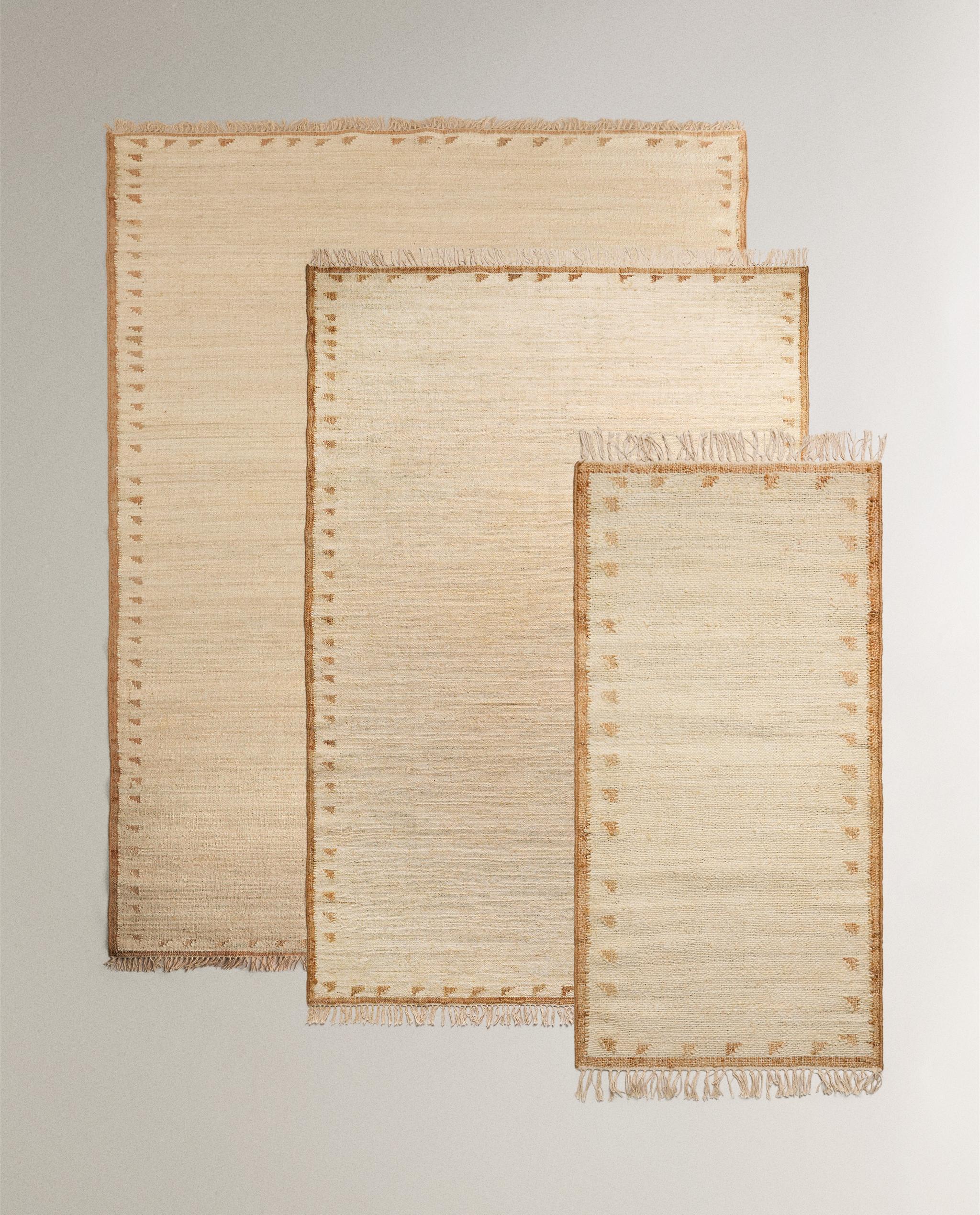 ジュートコットン フリンジ ラグ | Zara Home 日本/Japan