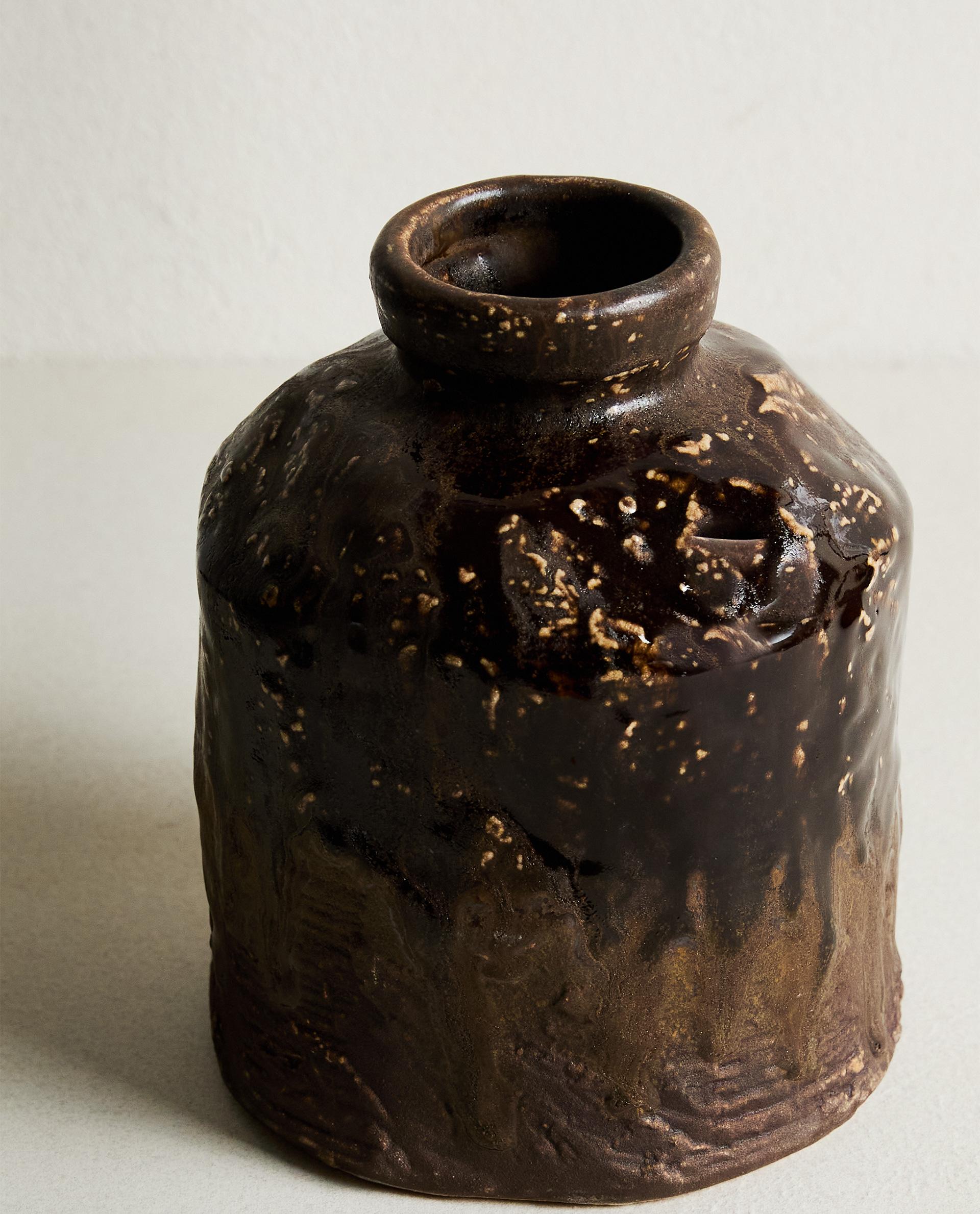 TEXTURED CERAMIC VASE