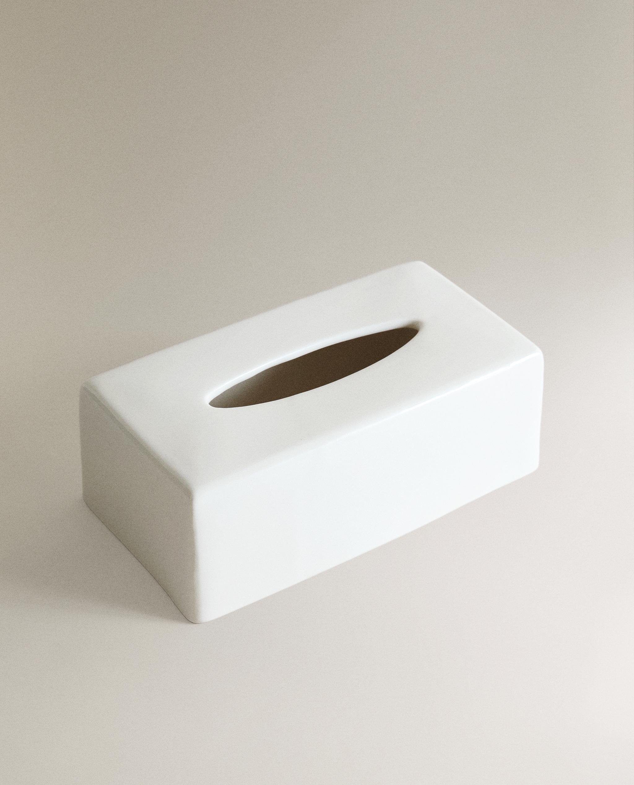 RECTANGULAR CERAMIC TISSUE BOX product thumbnail 6