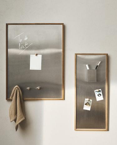 MAGNETISCH BORD MET HOUTEN LIJST