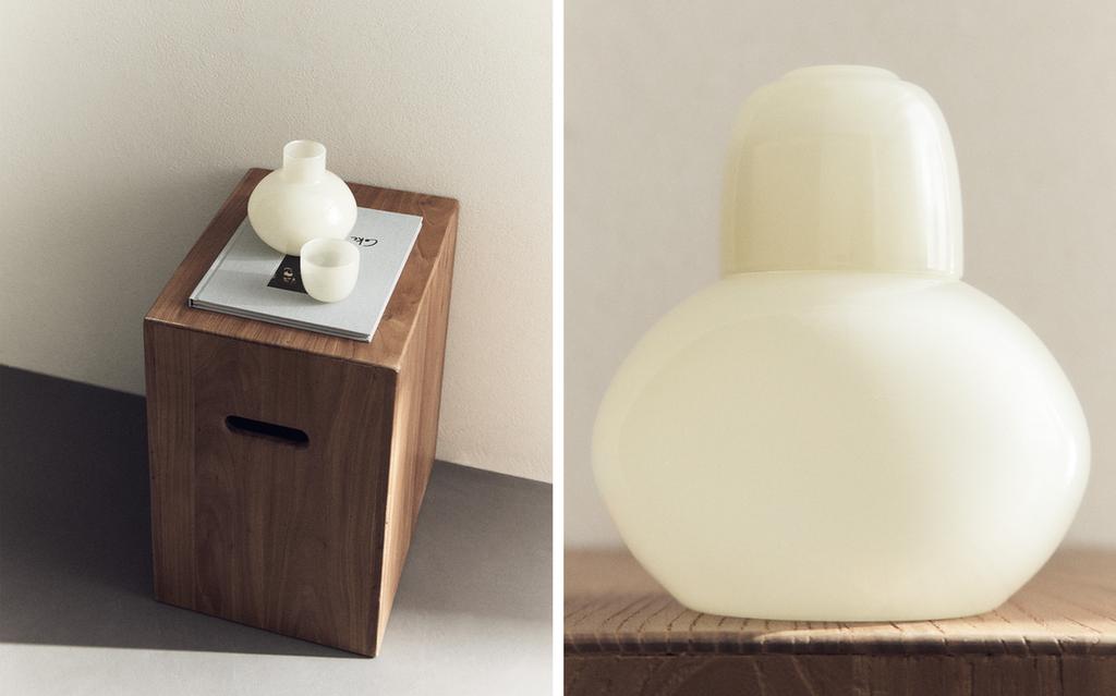 طقم ليلي بقارورة وكوب (طقم 2 قطعة)