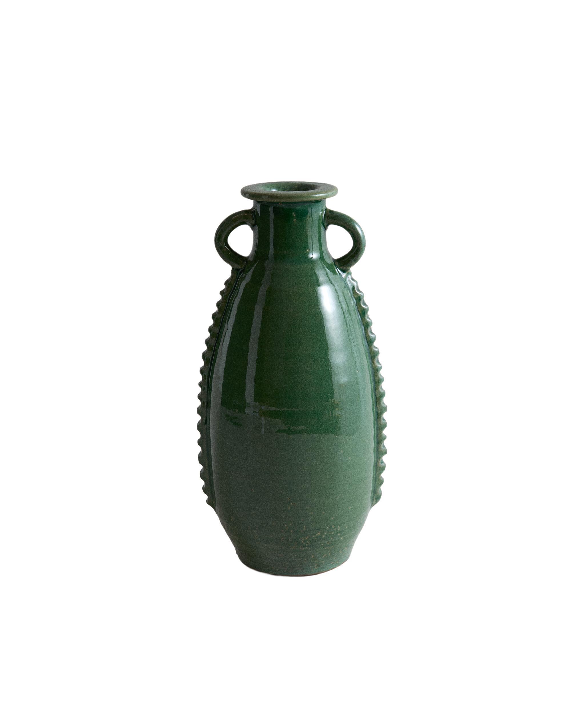 DECORATIVE TERRACOTTA VASE