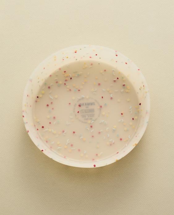 PRATO INFANTIL DE SILICONE COM CONFETE