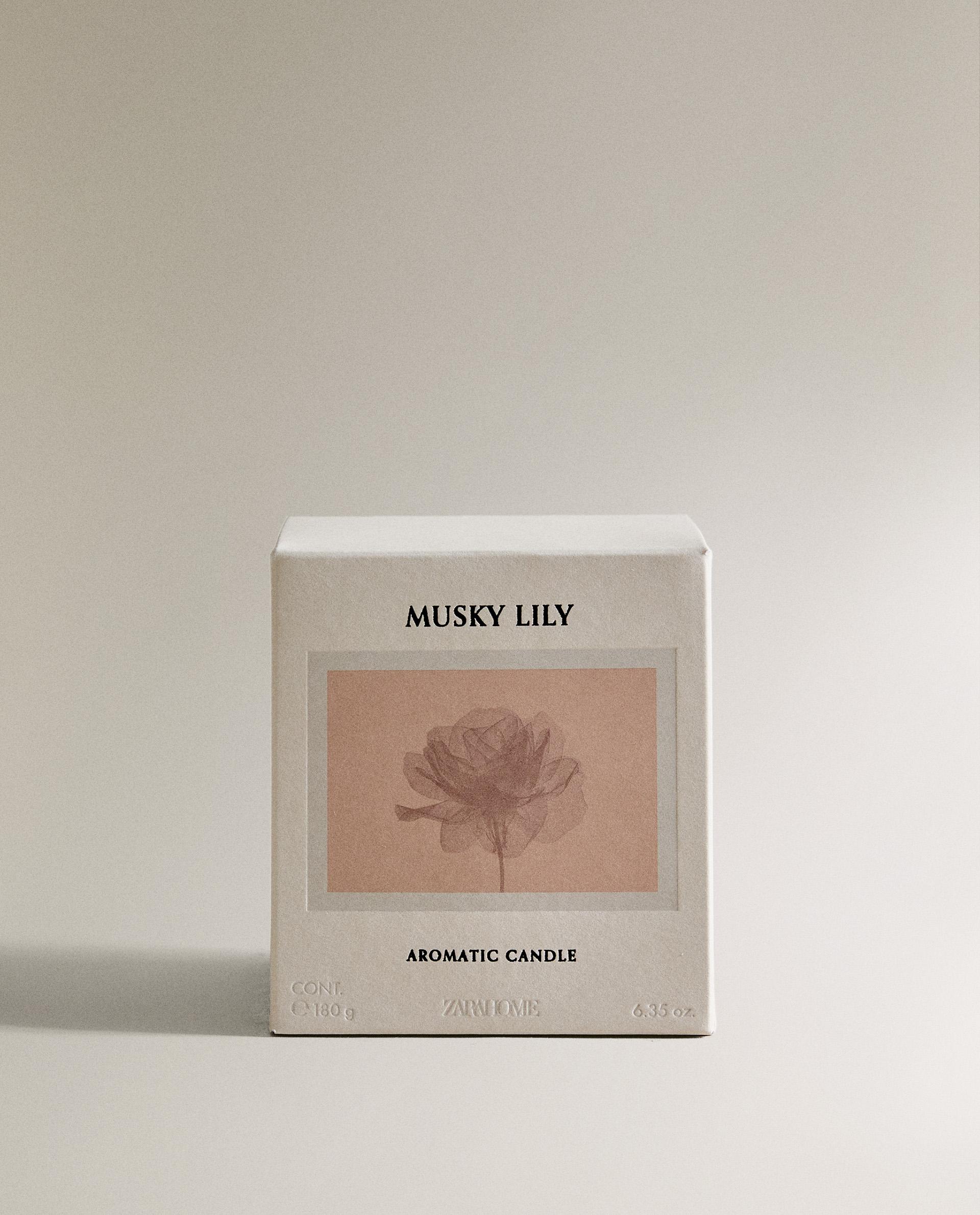 180G）MUSKY LILY アロマティックキャンドル | Zara Home 日本/Japan