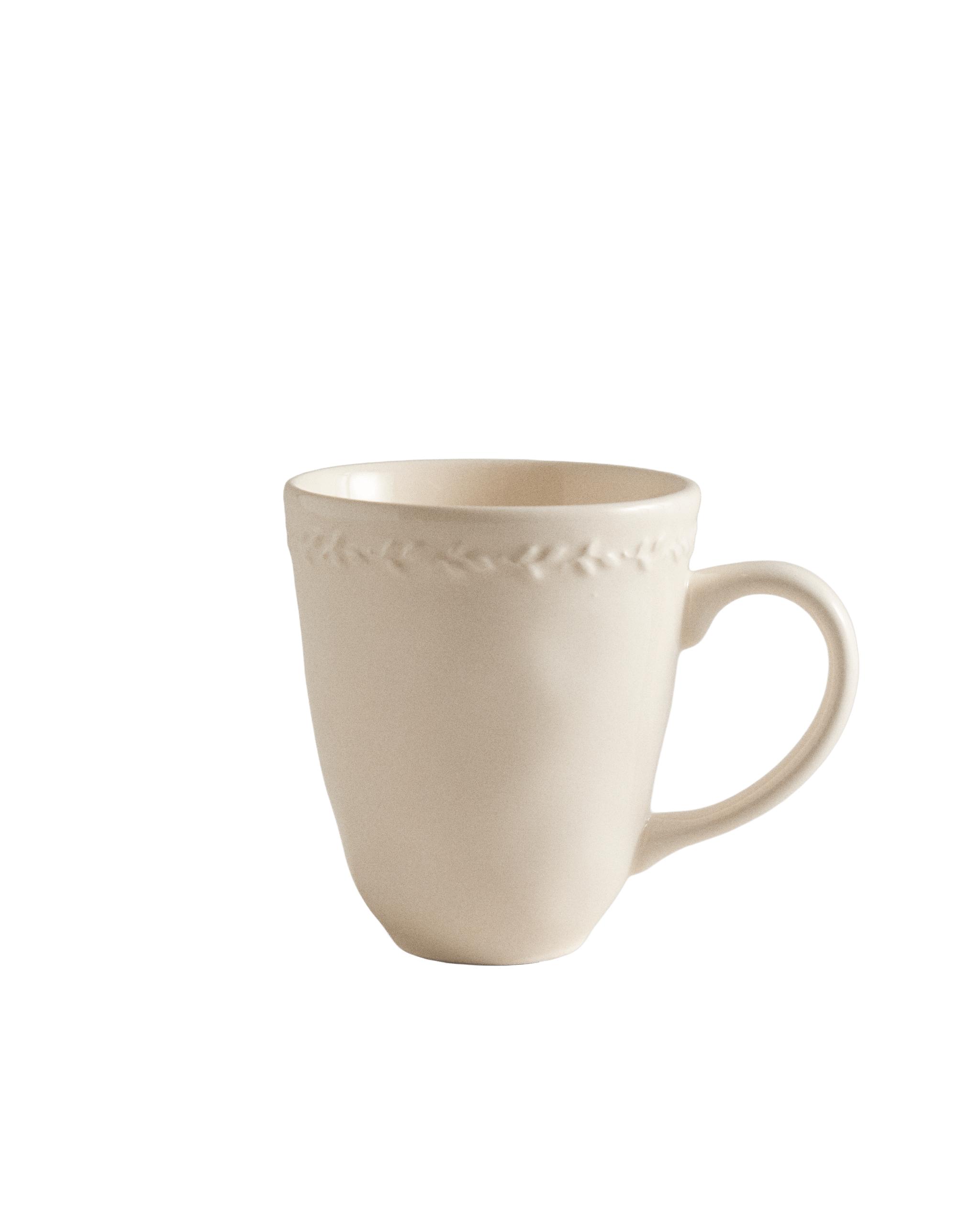 EARTHENWARE MUG WITH RAISED-DESIGN EDGE product thumbnail 3