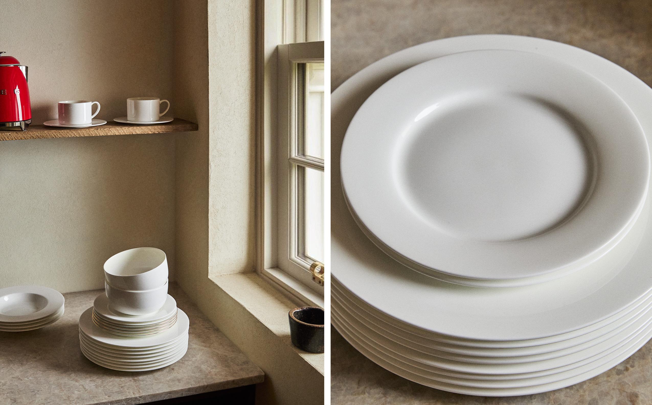 PLAIN BONE CHINA DINNER SET