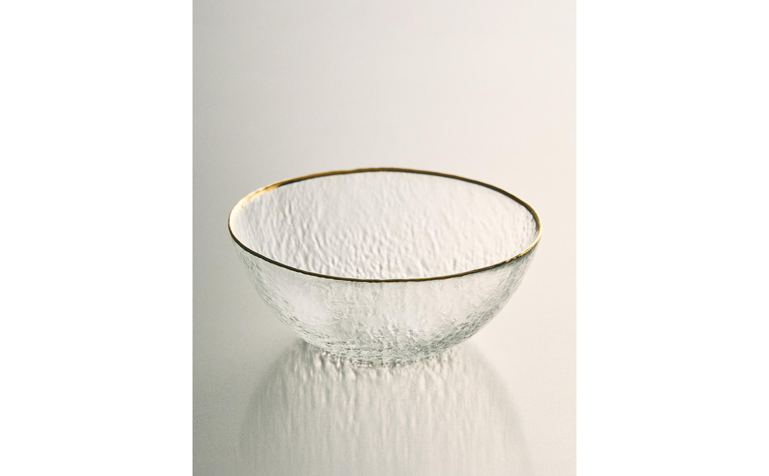 ゴールドエッジレリーフ ガラスボウル | Zara Home 日本/Japan
