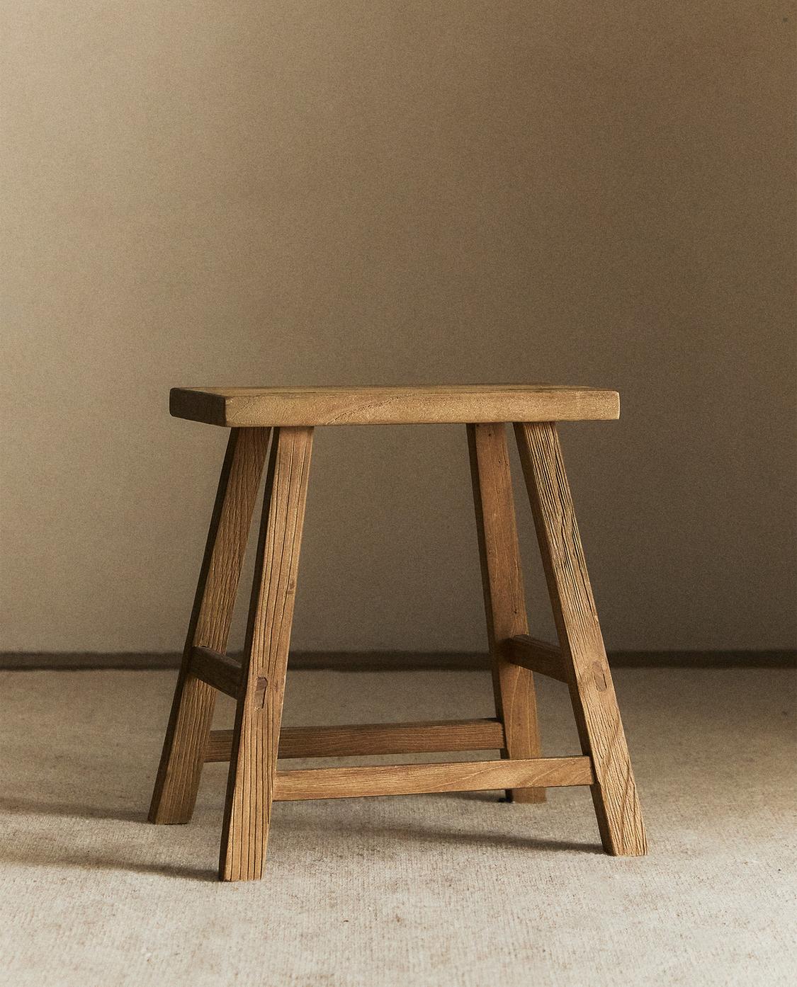 ZARA HOME ベンチ ニレ材（ベンチチェア）