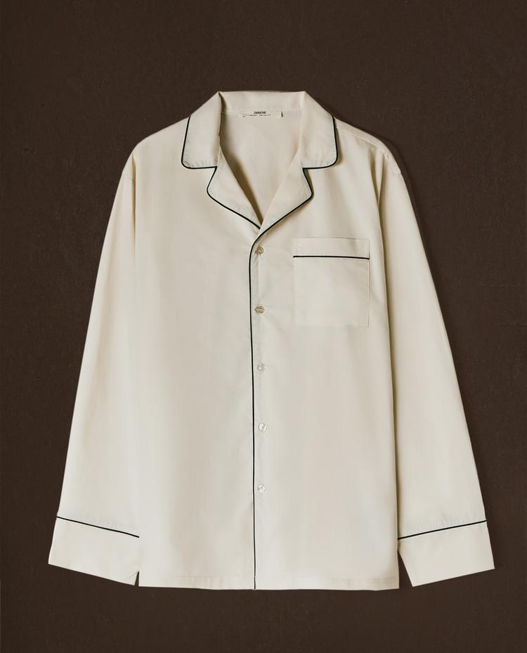 CAMISA PIPING PRETA