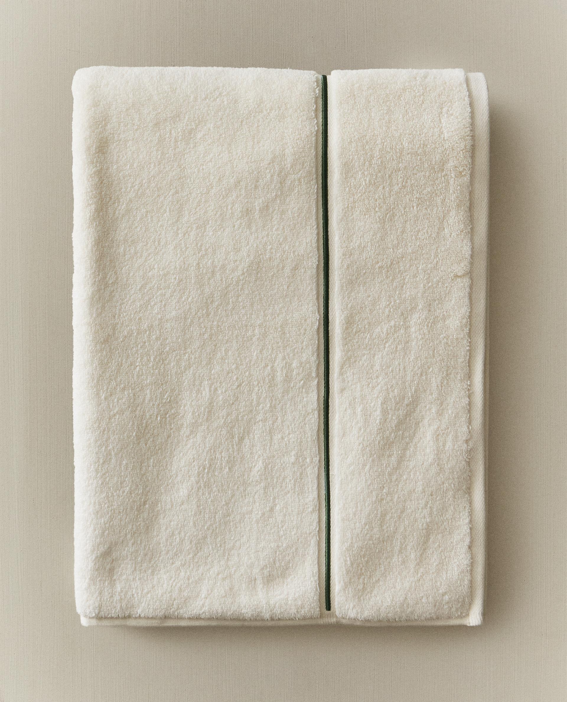 EMBROIDERED TRIM BATH TOWEL product thumbnail 7