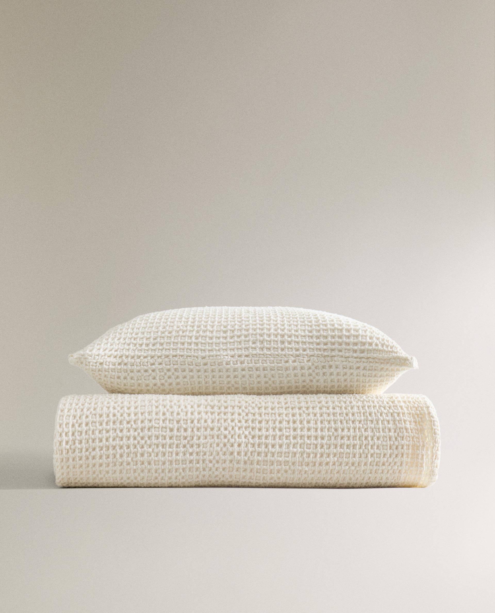 コットンベッドカバー ミニワッフルファブリック | Zara Home 日本/Japan