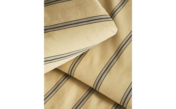 STRIPED PERCALE DUVET COVER (300 THREAD COUNT)
