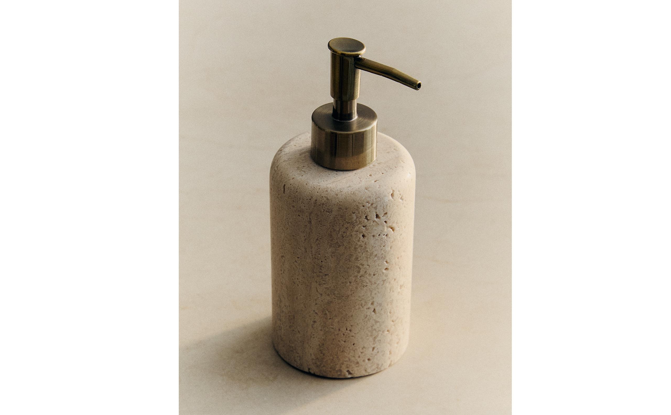 BEIGE MARBLE SOAP DISPENSER product thumbnail 9