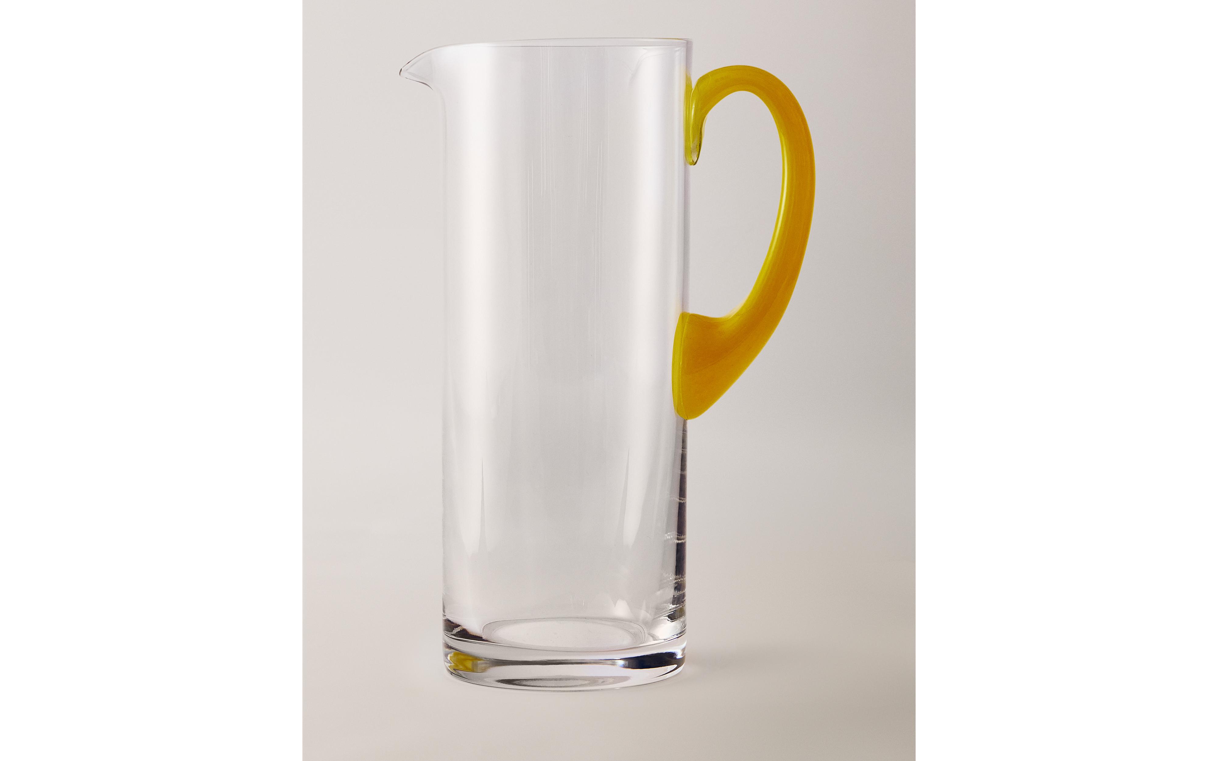 CRYSTALLINE JUG WITH COLOURED HANDLE product thumbnail 2