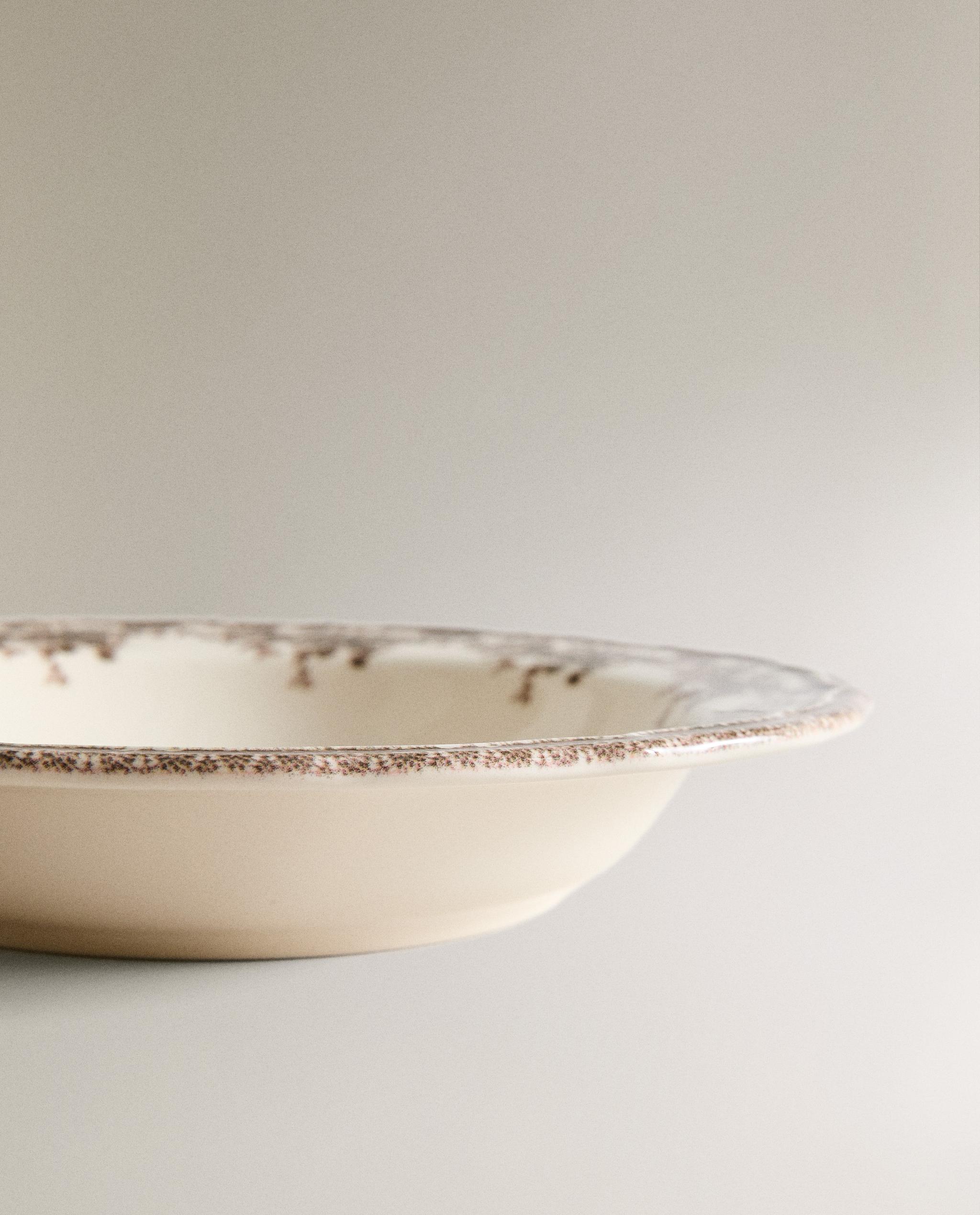 FLORAL EARTHENWARE SOUP PLATE product thumbnail 12