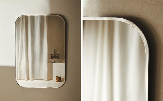 WANDSPIEGEL MET RONDE LIJST WANDSPIEGEL MET RONDE LIJST