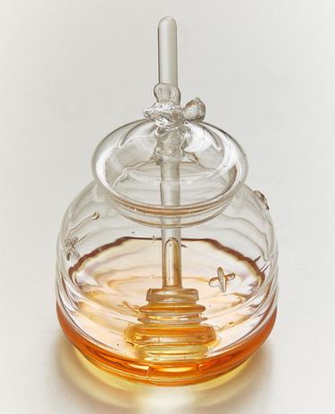 BUMBLEBEE BOROSILICATE GLASS HONEY JAR