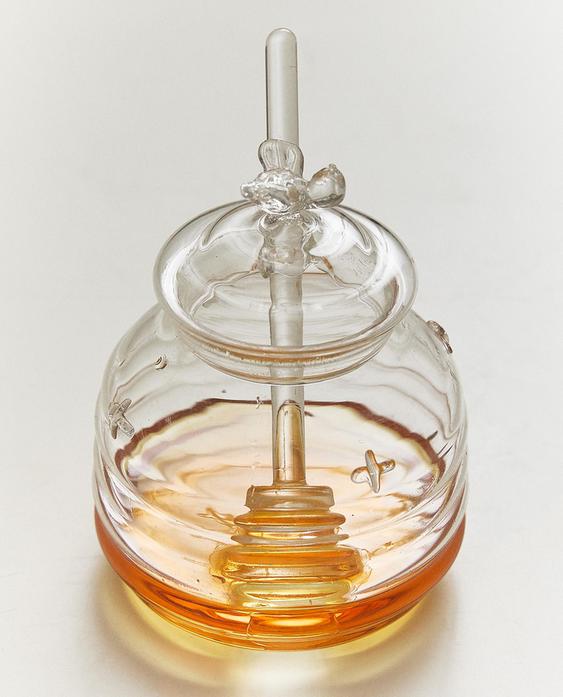 BUMBLEBEE BOROSILICATE GLASS HONEY JAR
