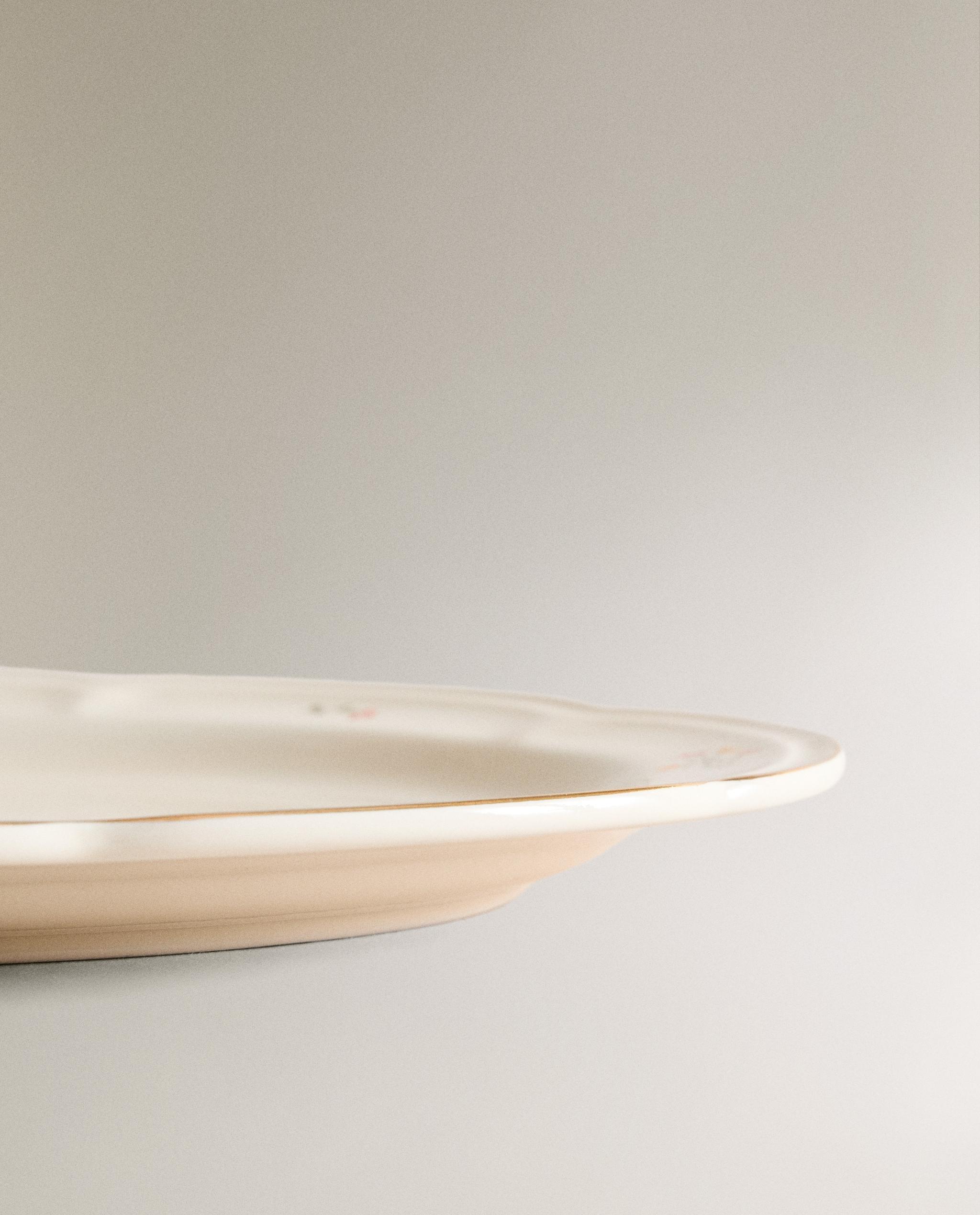 FLORAL PORCELAIN SERVING DISH product thumbnail 2